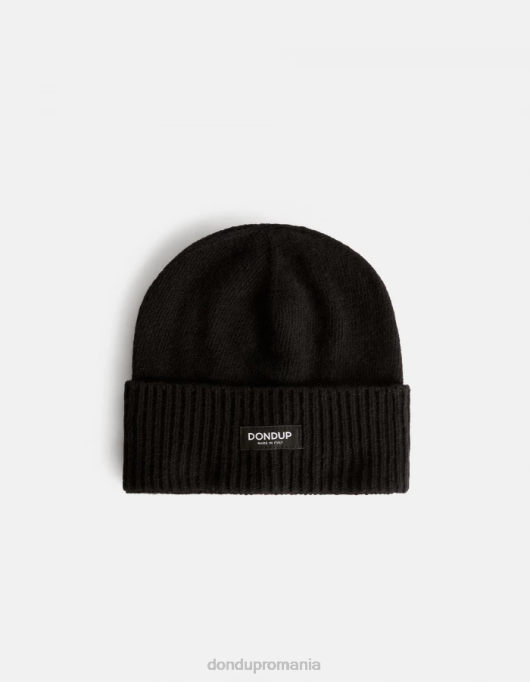 bărbați pălărie de cașmir V84D987 accesorii negru DONDUP