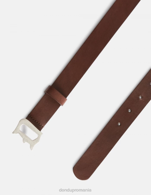 bărbați curea de piele V84D961 accesorii maro DONDUP