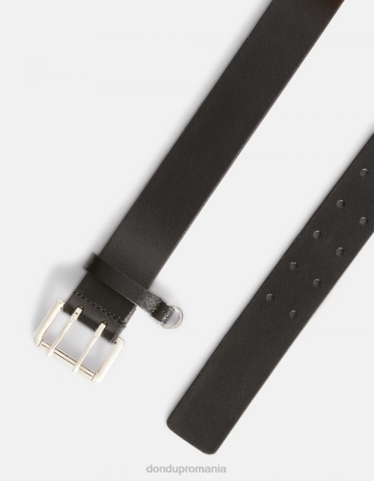 bărbați curea de piele V84D968 accesorii negru DONDUP