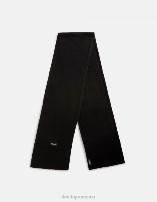 bărbați eșarfă de cașmir V84D1007 accesorii negru DONDUP