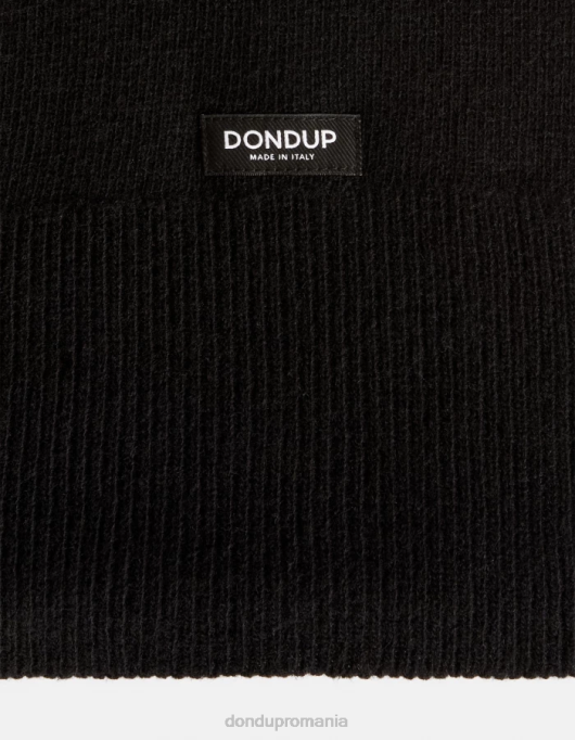 bărbați eșarfă de cașmir V84D1007 accesorii negru DONDUP