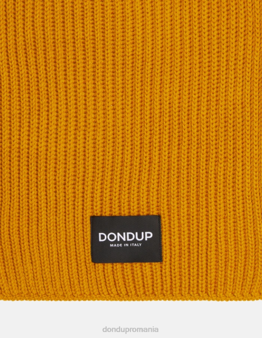 bărbați eșarfă de lână V84D949 accesorii galben ocru DONDUP