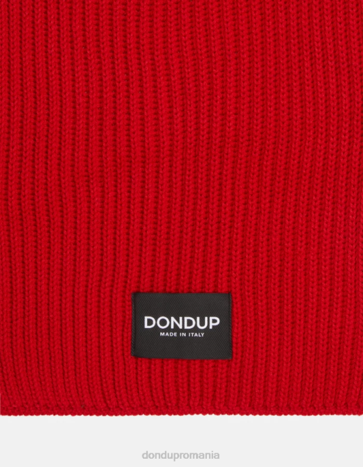 bărbați eșarfă de lână V84D950 accesorii roșu DONDUP