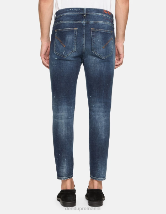 bărbați blugi alex super skinny din denim elastic V84D565 îmbrăcăminte albastru DONDUP