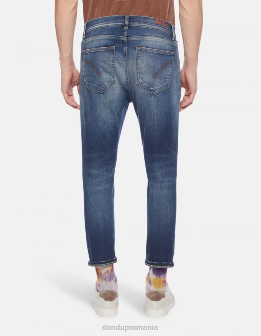 bărbați blugi alex super skinny din denim elastic V84D572 îmbrăcăminte albastru DONDUP