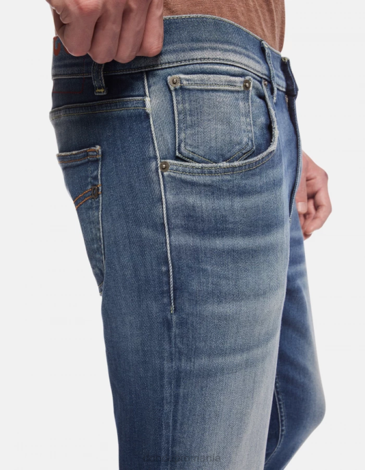 bărbați blugi alex super skinny din denim elastic V84D572 îmbrăcăminte albastru DONDUP