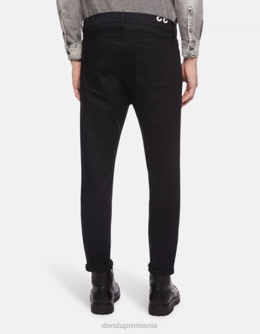 bărbați blugi alex super skinny din denim elastic V84D587 îmbrăcăminte negru DONDUP
