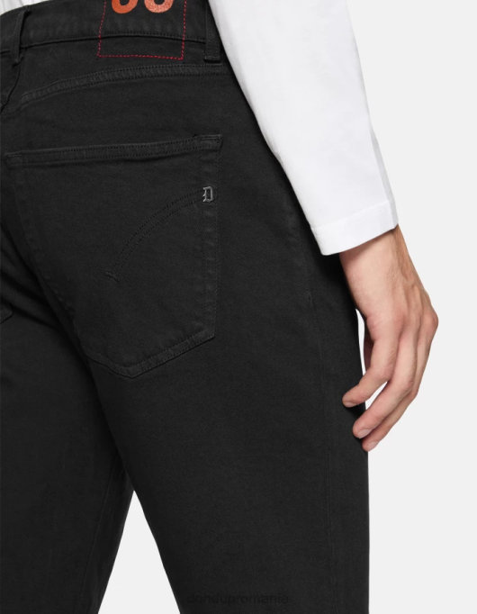 bărbați blugi ervin loose-fit de 34 inch din denim bull stretch V84D584 îmbrăcăminte negru DONDUP