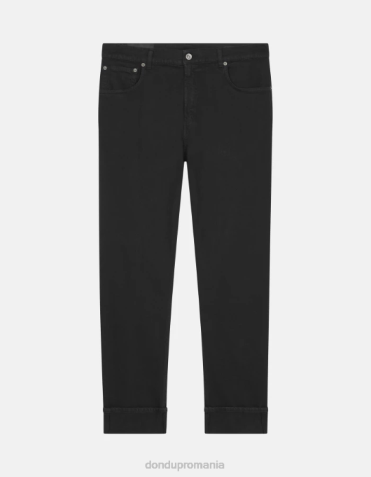 bărbați blugi ervin loose-fit de 34 inch din denim bull stretch V84D584 îmbrăcăminte negru DONDUP