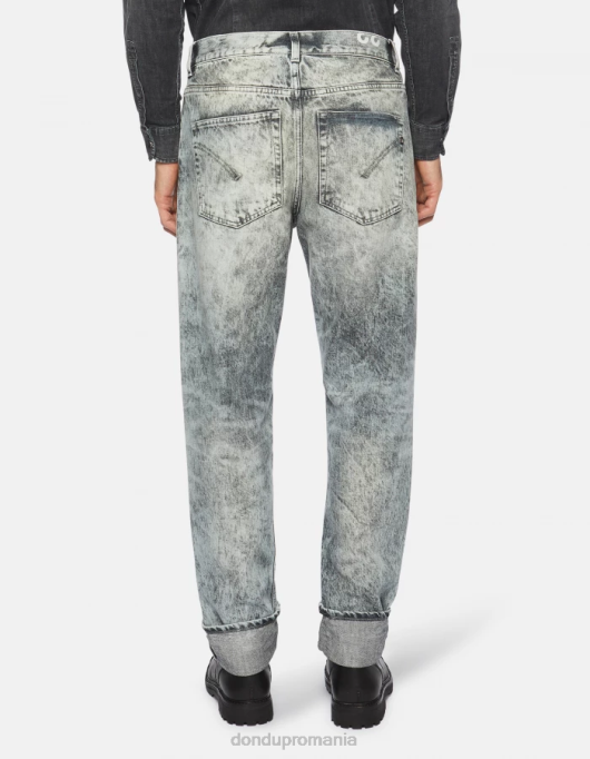 bărbați blugi paco loose-fit 34-inch din denim rigid V84D603 îmbrăcăminte albastru DONDUP