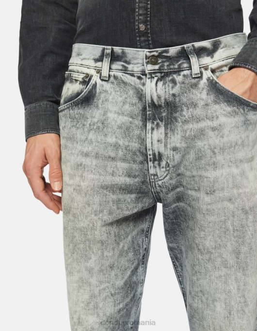 bărbați blugi paco loose-fit 34-inch din denim rigid V84D603 îmbrăcăminte albastru DONDUP