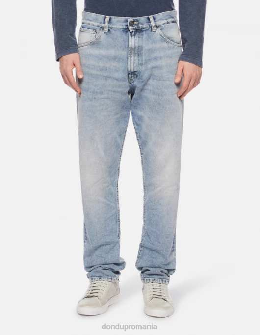 bărbați blugi paco loose-fit 34-inch din denim rigid V84D611 îmbrăcăminte albastru DONDUP