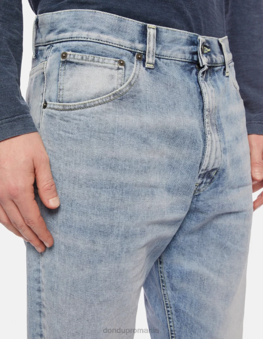 bărbați blugi paco loose-fit 34-inch din denim rigid V84D611 îmbrăcăminte albastru DONDUP