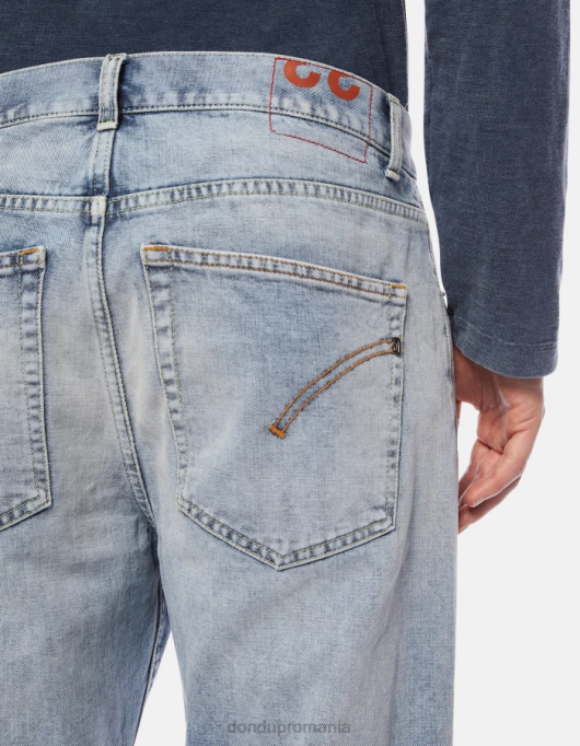 bărbați blugi paco loose-fit 34-inch din denim rigid V84D611 îmbrăcăminte albastru DONDUP