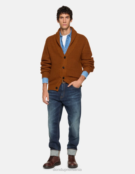 bărbați blugi paco loose-fit din denim elastic V84D571 îmbrăcăminte albastru DONDUP