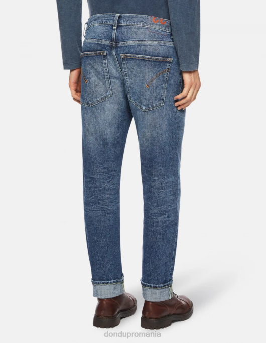 bărbați blugi paco loose-fit din denim elastic V84D618 îmbrăcăminte albastru DONDUP