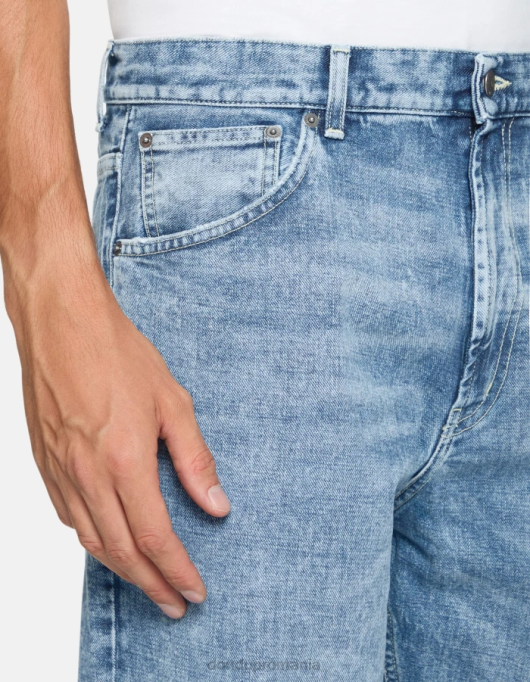 bărbați blugi paco loose-fit din denim rigid V84D564 îmbrăcăminte albastru DONDUP