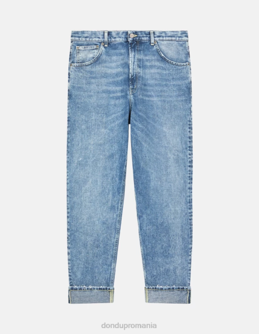 bărbați blugi paco loose-fit din denim rigid V84D564 îmbrăcăminte albastru DONDUP