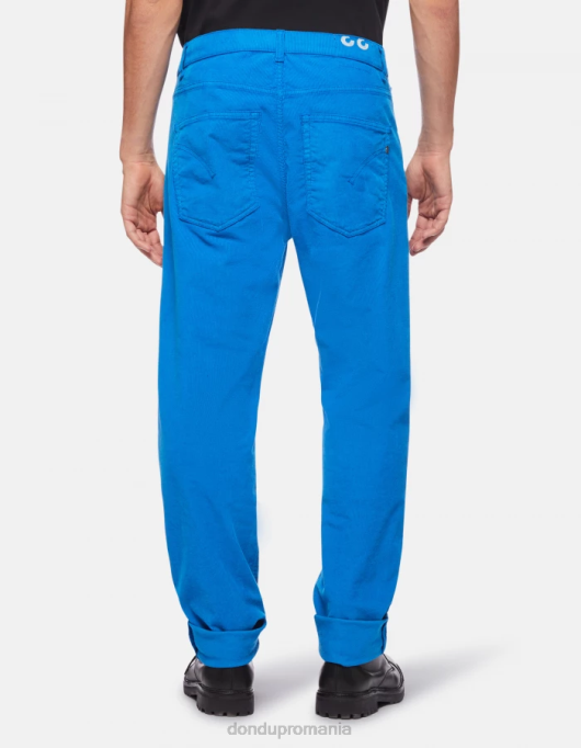 bărbați pantaloni largi de catifea de 34 inchi paco V84D580 îmbrăcăminte turcoaz DONDUP