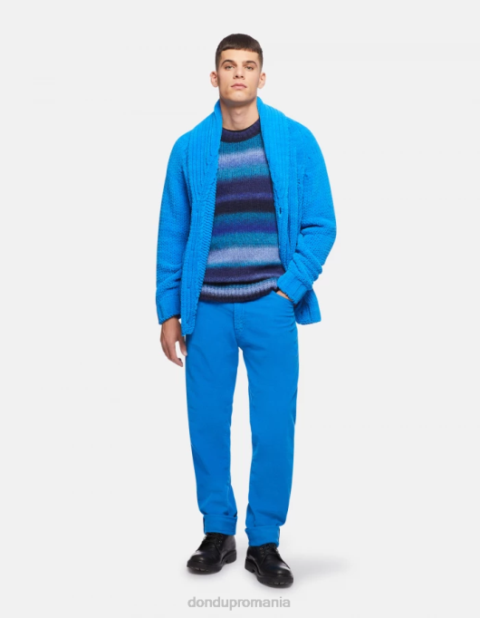 bărbați pantaloni largi de catifea de 34 inchi paco V84D580 îmbrăcăminte turcoaz DONDUP