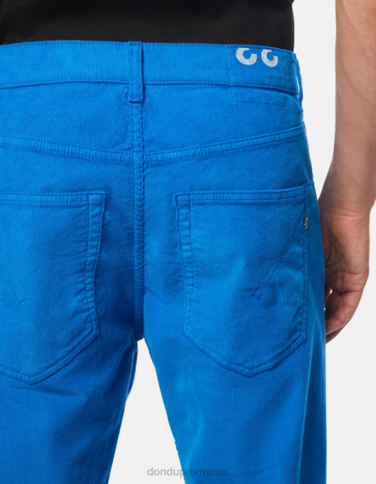 bărbați pantaloni largi de catifea de 34 inchi paco V84D580 îmbrăcăminte turcoaz DONDUP
