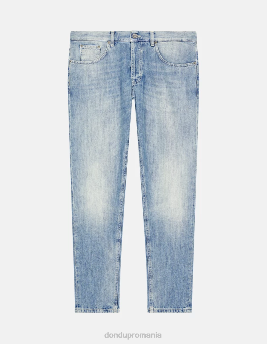bărbați blugi dian carot-fit din denim rigid V84D612 îmbrăcăminte albastru DONDUP