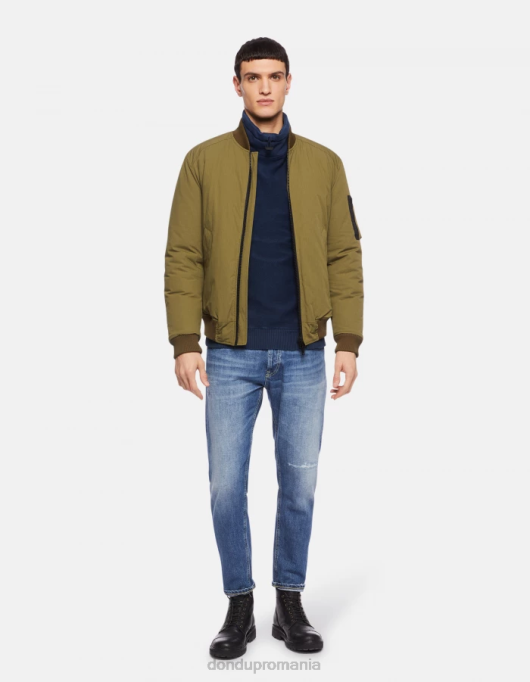 bărbați blugi dian carot-fit din denim rigid V84D653 îmbrăcăminte albastru DONDUP