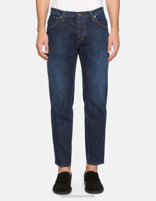 bărbați blugi din denim elastic brighton-fit V84D566 îmbrăcăminte albastru DONDUP