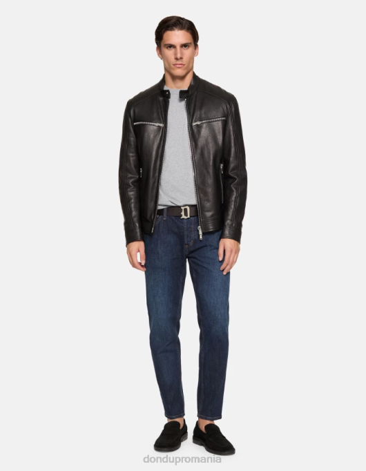 bărbați blugi din denim elastic brighton-fit V84D566 îmbrăcăminte albastru DONDUP