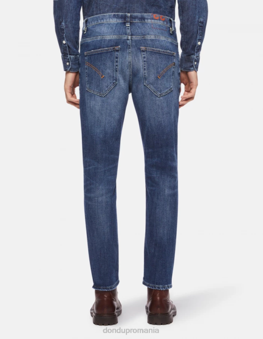 bărbați blugi din denim elastic brighton-fit V84D629 îmbrăcăminte albastru DONDUP