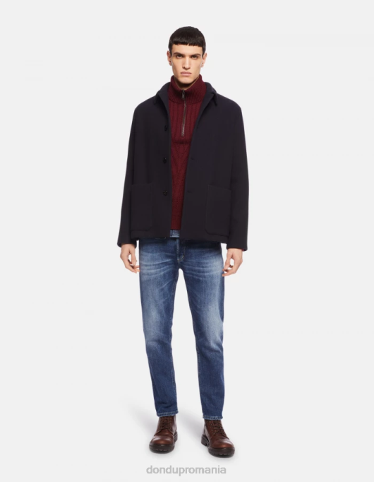 bărbați blugi din denim elastic brighton-fit V84D629 îmbrăcăminte albastru DONDUP