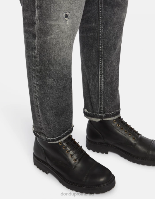 bărbați blugi din denim elastic brighton-fit V84D639 îmbrăcăminte negru DONDUP
