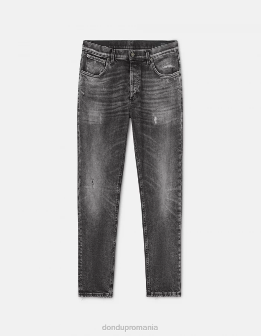 bărbați blugi din denim elastic brighton-fit V84D639 îmbrăcăminte negru DONDUP