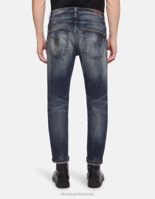 bărbați blugi din denim elastic brighton-fit V84D658 îmbrăcăminte albastru DONDUP