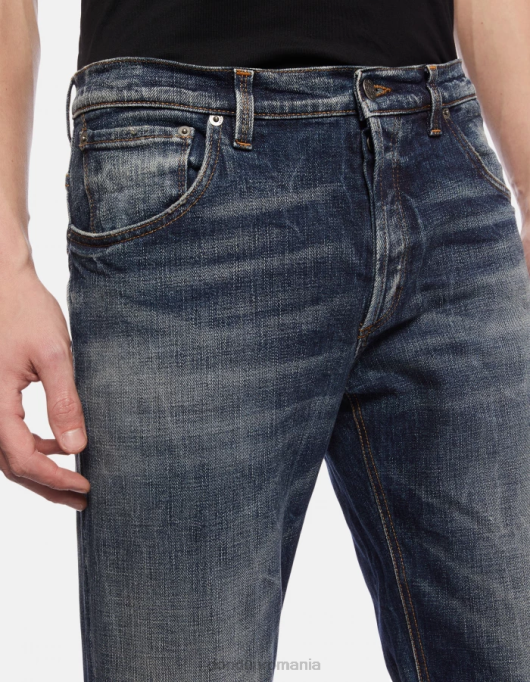 bărbați blugi din denim elastic brighton-fit V84D658 îmbrăcăminte albastru DONDUP