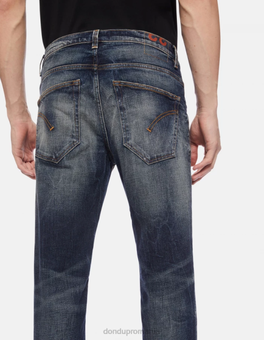 bărbați blugi din denim elastic brighton-fit V84D658 îmbrăcăminte albastru DONDUP