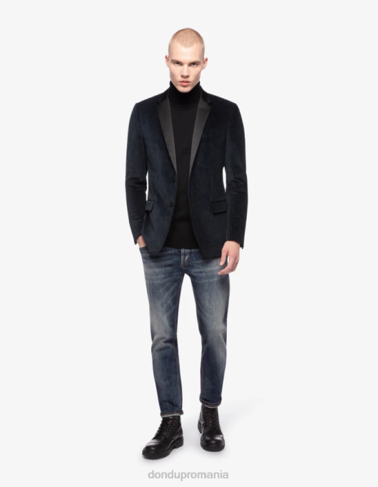 bărbați blugi din denim elastic brighton-fit V84D658 îmbrăcăminte albastru DONDUP