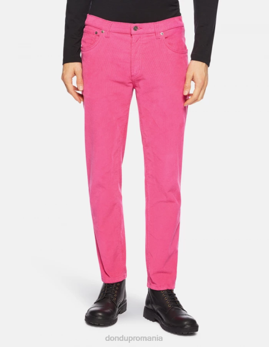 bărbați pantaloni de catifea brighton-fit V84D569 îmbrăcăminte orhidee DONDUP