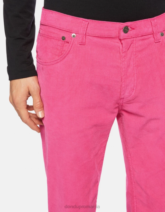 bărbați pantaloni de catifea brighton-fit V84D569 îmbrăcăminte orhidee DONDUP