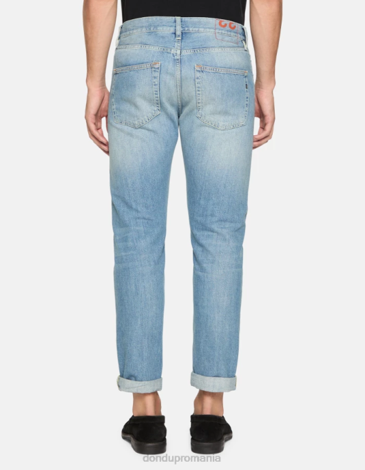 bărbați blugi din denim rigid cu croială normală icon V84D562 îmbrăcăminte albastru DONDUP