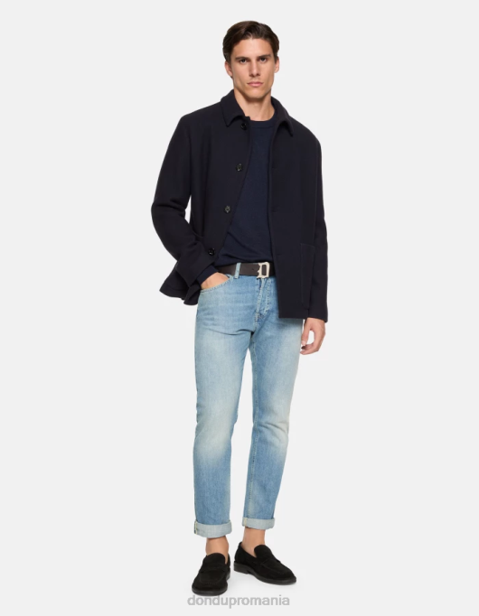 bărbați blugi din denim rigid cu croială normală icon V84D562 îmbrăcăminte albastru DONDUP