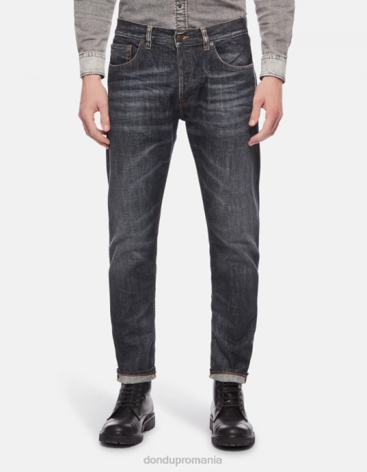 bărbați blugi din denim rigid cu croială normală icon V84D605 îmbrăcăminte albastru DONDUP