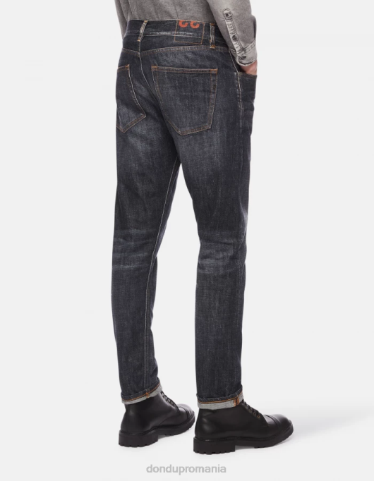 bărbați blugi din denim rigid cu croială normală icon V84D605 îmbrăcăminte albastru DONDUP