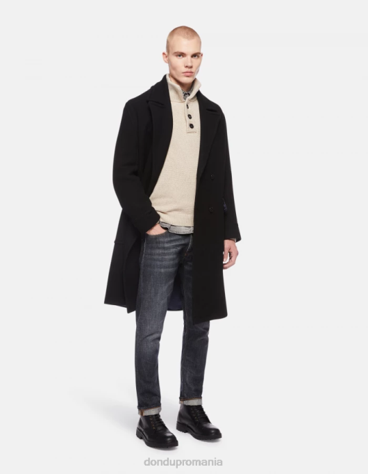 bărbați blugi din denim rigid cu croială normală icon V84D605 îmbrăcăminte albastru DONDUP