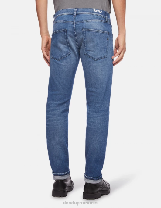 bărbați blugi din denim stretch cu croială regulată icon V84D628 îmbrăcăminte albastru DONDUP