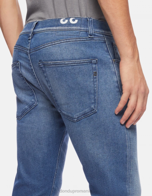 bărbați blugi din denim stretch cu croială regulată icon V84D628 îmbrăcăminte albastru DONDUP