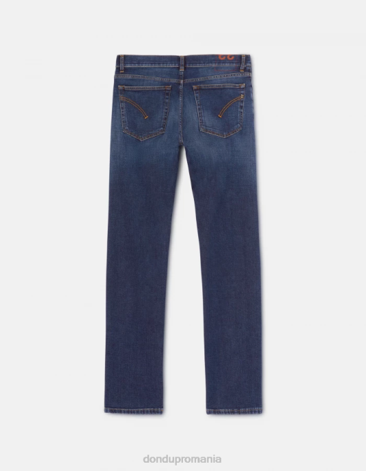 bărbați blugi hans cu ajustare normală din denim elastic V84D600 îmbrăcăminte albastru DONDUP