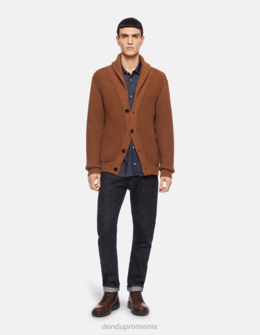 bărbați blugi icon cu ajustări regulate din denim rigid cu margine V84D632 îmbrăcăminte albastru DONDUP