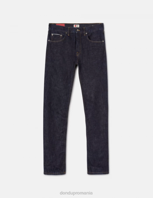 bărbați blugi icon cu ajustări regulate din denim rigid cu margine V84D632 îmbrăcăminte albastru DONDUP