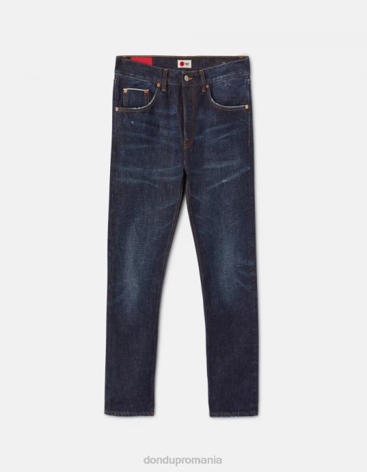 bărbați blugi icon cu ajustări regulate din denim rigid cu margine V84D633 îmbrăcăminte albastru DONDUP